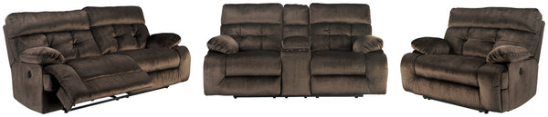 Brassville Ashley Contemporary Power Reclining 3-Piece Living Room Set