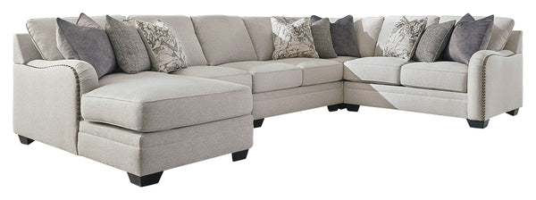 Dellara Benchcraft 5-Piece Sectional with Chaise