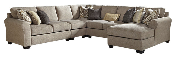 Pantomine Benchcraft 5-Piece Sectional with Chaise