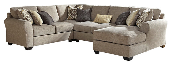 Pantomine Benchcraft 4-Piece Sectional with Chaise