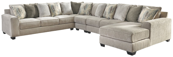 Ardsley Benchcraft 5-Piece Sectional with Chaise