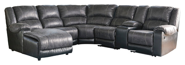Nantahala Signature Design by Ashley 6-Piece Reclining Sectional