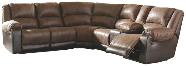 Nantahala Signature Design by Ashley 6-Piece Reclining Sectional