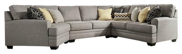 Cresson Benchcraft 4-Piece Sectional with Cuddler