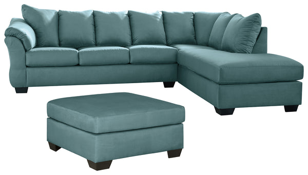 Darcy Signature Design 3-Piece Living Room Set with Oversized Ottoman
