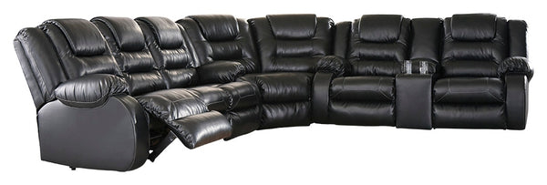 Vacherie Signature Design by Ashley 3-Piece Reclining Sectional