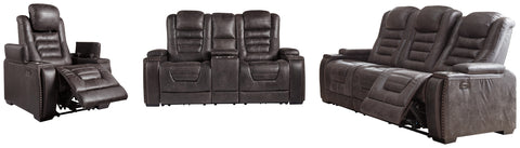 Cave Warrior Millennium Contemporary 3-Piece Living Room Set