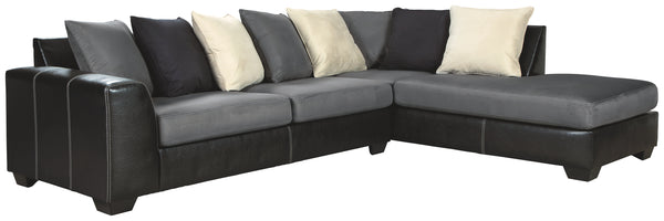 Jacurso Signature Design by Ashley 2-Piece Sectional with Chaise