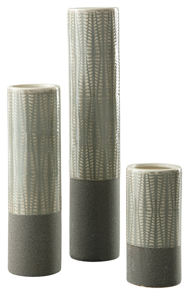 Elwood Signature Design by Ashley Vase Set of 3