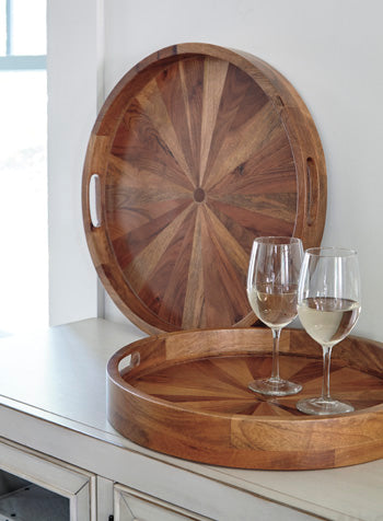 LUCIO Signature Design by Ashley Tray Set of 2