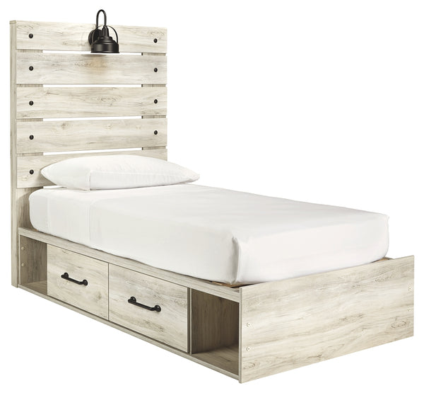 Signature Design by Ashley Cambeck Twin Panel Bed with 4 Storage Drawers