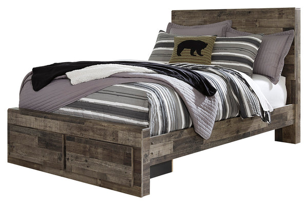 Benchcraft Derekson Full Panel Bed with 2 Storage Drawers