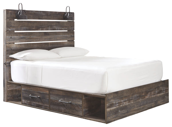 Signature Design by Ashley Drystan Queen Panel Bed with 4 Storage Drawers