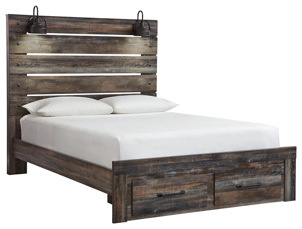 Signature Design by Ashley Drystan Panel Bed with 2 Storage Drawers