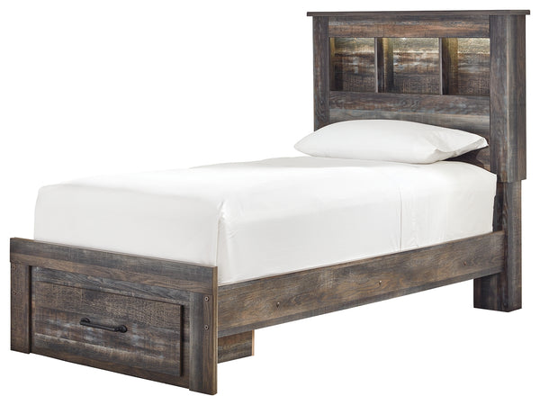 Signature Design by Ashley Drystan Twin Bookcase Bed with 1 Storage Drawer