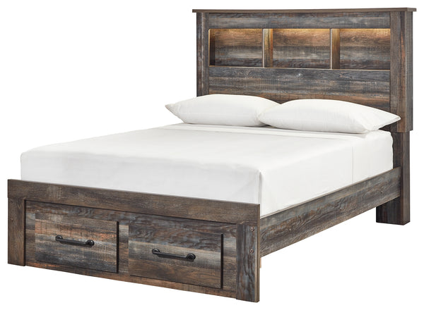 Signature Design by Ashley Drystan Bookcase Bed with 2 Storage Drawers