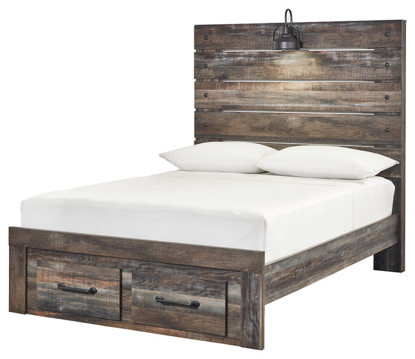 Signature Design by Ashley Drystan Panel Bed with 2 Storage Drawers