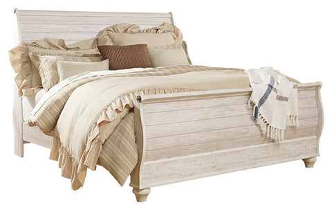 Signature Design by Ashley Willowton King Sleigh Bed