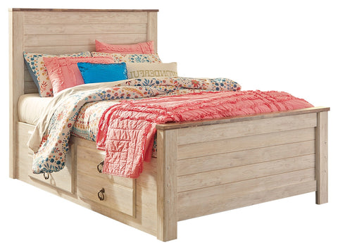 Signature Design by Ashley Willowton Full Panel Bed with 2 Storage Drawers