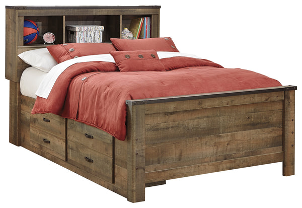 Signature Design by Ashley Trinell Panel Bed with 2 Storage Drawers