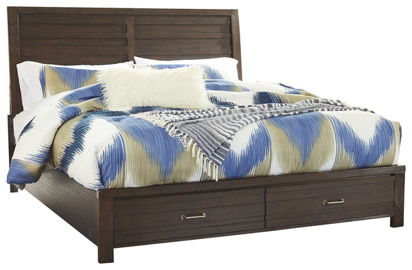 Signature Design by Ashley Darbry Queen Panel Bed with 2 Storage Drawers
