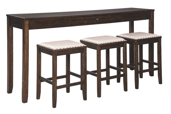 Rokane Signature Design by Ashley Counter Height Table Set of 4