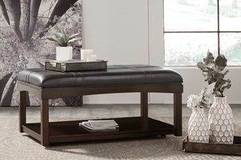 Haddigan Signature Design by Ashley Cocktail Table Ottoman